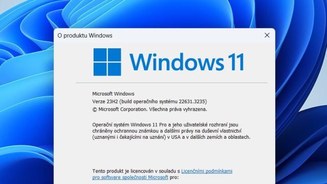Výpis aktuální verze Windows instalované na počítači