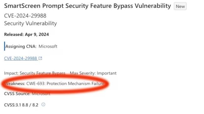 Označování bezpečnostních chyb Microsoftem