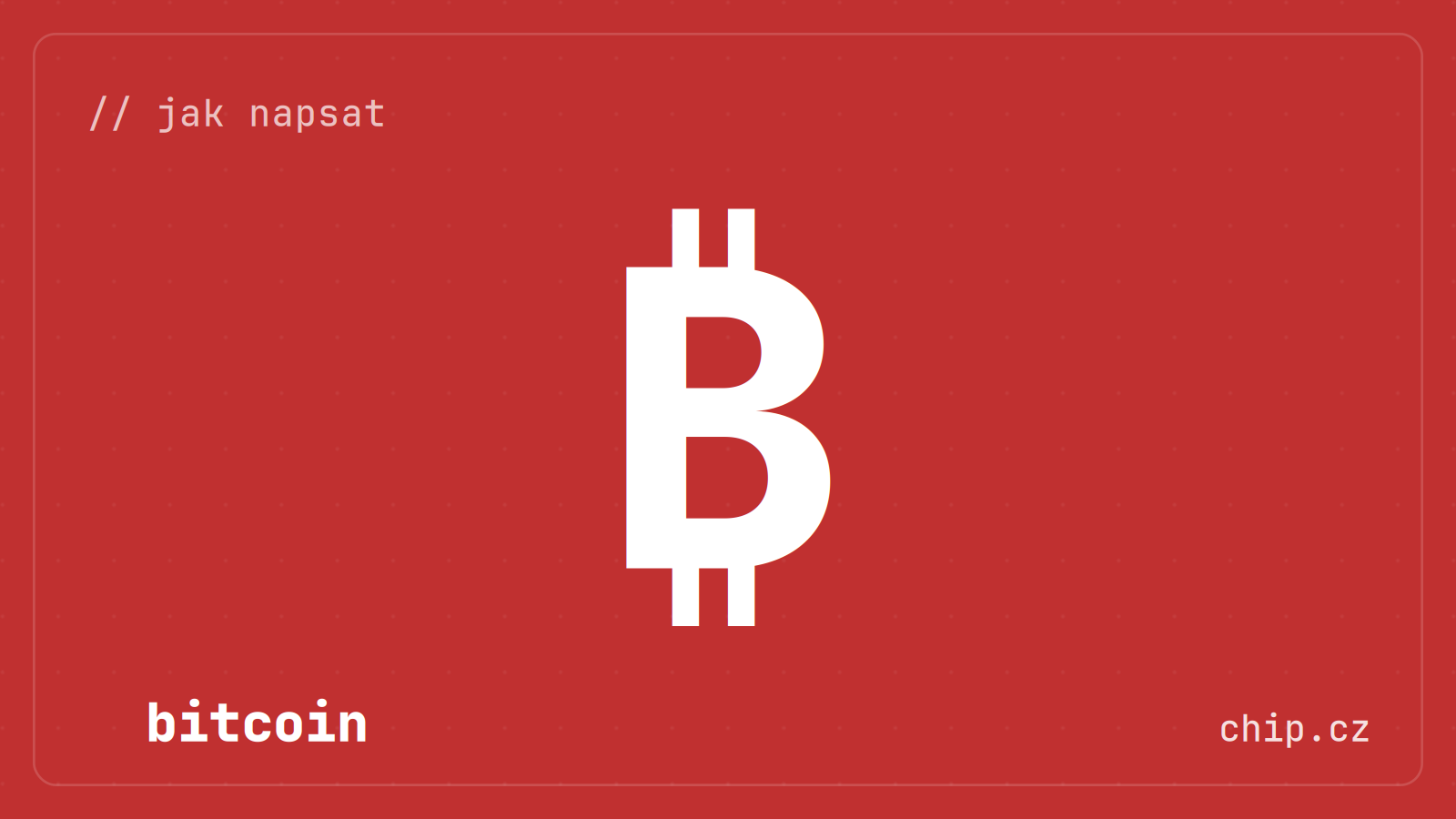 Symbol bitcoinu na červeném pozadí.