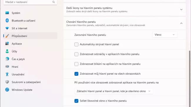 Nastavení systému Windows 11