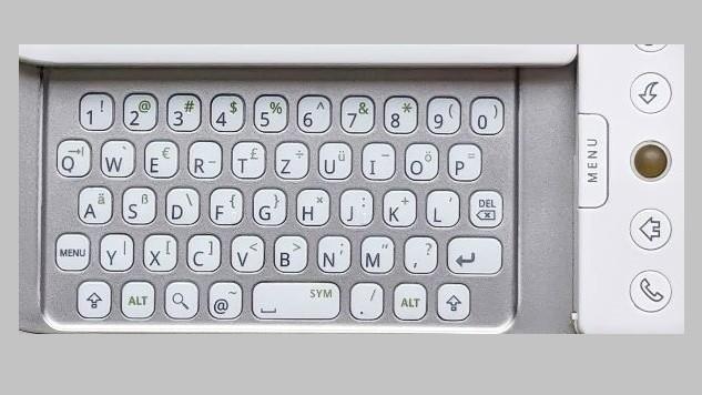 Výsuvná klávesnice mobilu G1