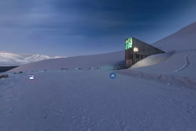 Vchod do Svalbardského globálního trezoru semen