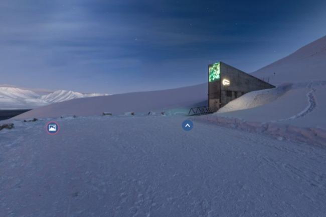 Vchod do Svalbardského globálního trezoru semen