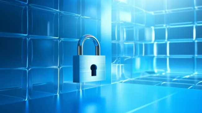 Visací zámek na obrazovce 