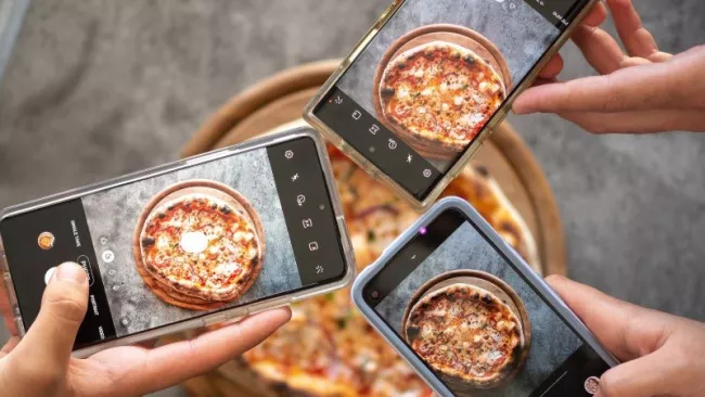 Focení jídla smartphonem