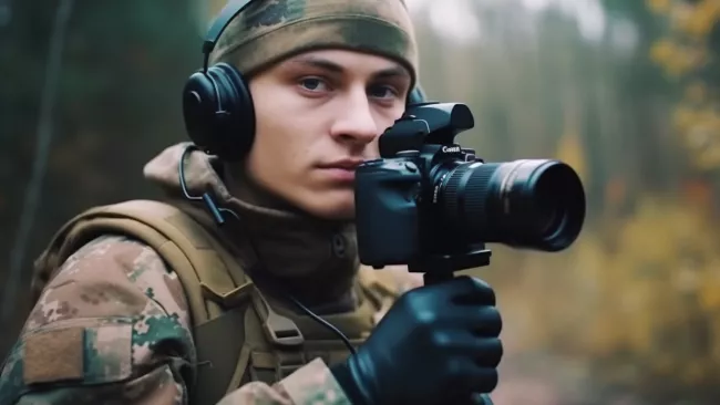 Válečný influencer na Ukrajině