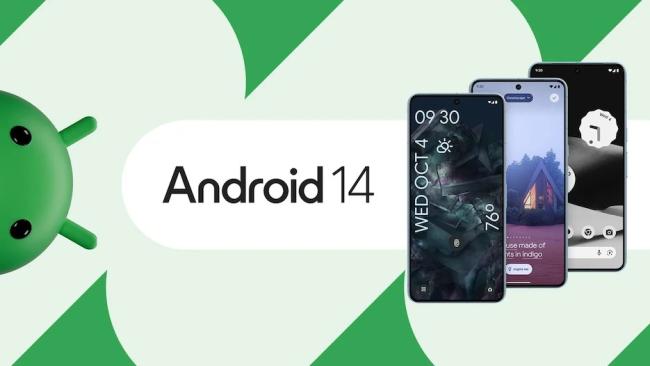 Android 14  a smartphony Google Pixel