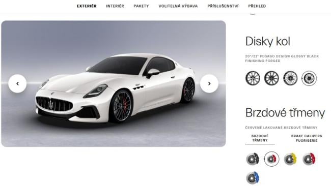 Konfigirátor Maserati