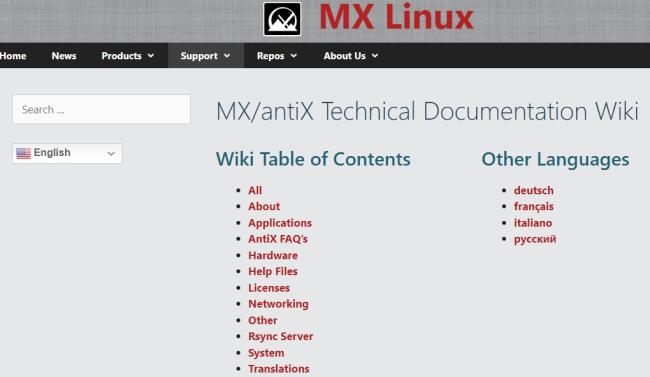 Wiki pro MX Linux