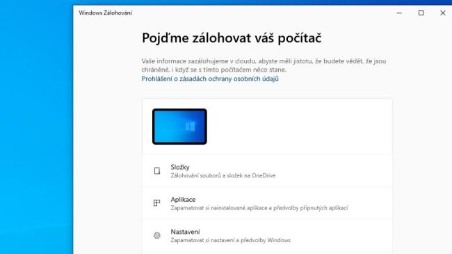 Windows Zálohování