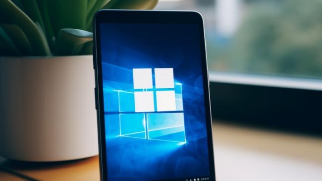 Smartphone s logem Windows na displeji