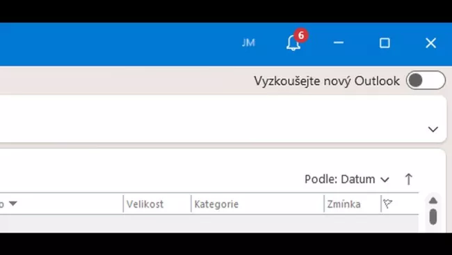 Outlook nový