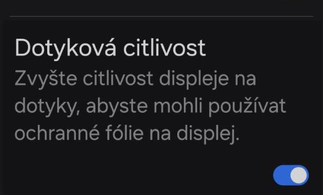 Zlepšení citlivosti snímače otisků prstů u telefonů Samsung