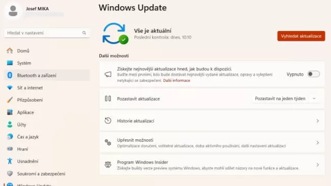 Aktualizace Windows