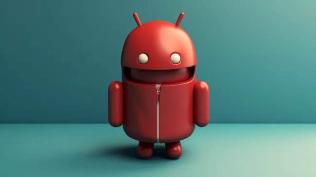 Červený panáček Android