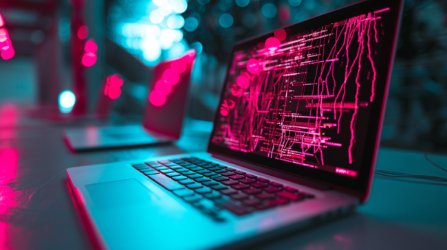 Laptop napadený ransomwarem