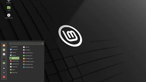 Pracovní plocha systému Linux Mint