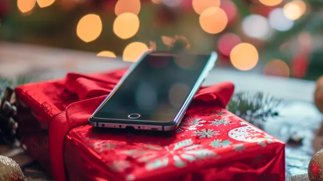 Nový telefon jako dárek pod stromeček