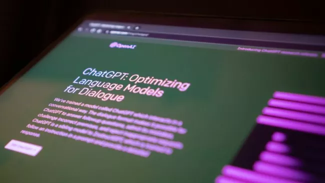 ChatGPT a doprovodný text