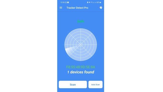 Mobilní aplikace Tracking Detect Pro