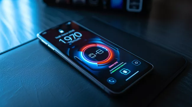 Indikátor stavu baterie na displeji mobilu