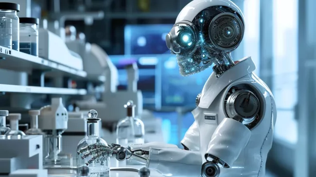 Robot v lékařském hávu