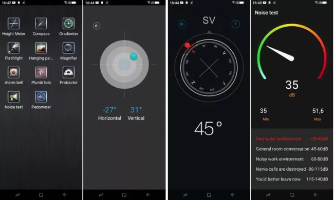 Screenshoty z Doogee Smini