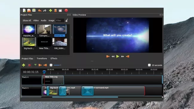 Střih videa v programu OpenShot