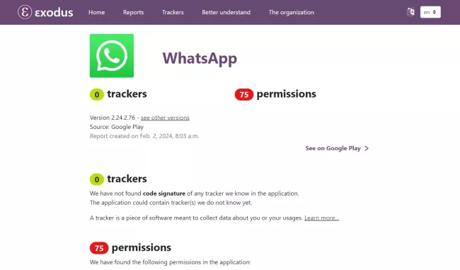Webová aplikace Exodus
