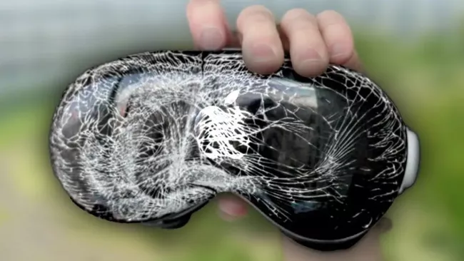 Rozbité Apple Vision Pro