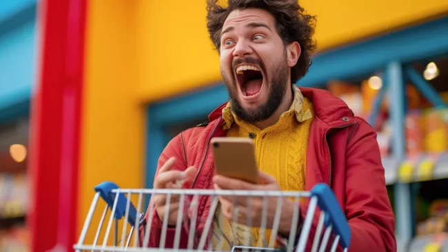 Zákazník před obchodem