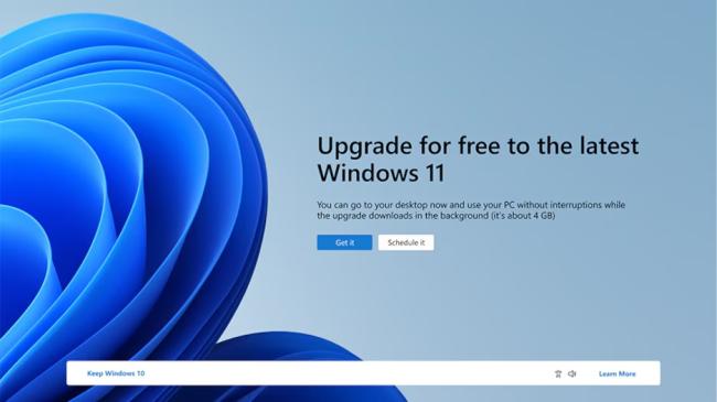 Infobanner v prostředí Windows 10