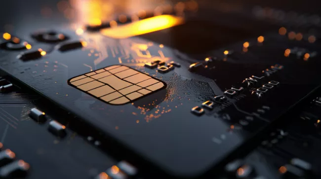 Detail na čipovou kartu