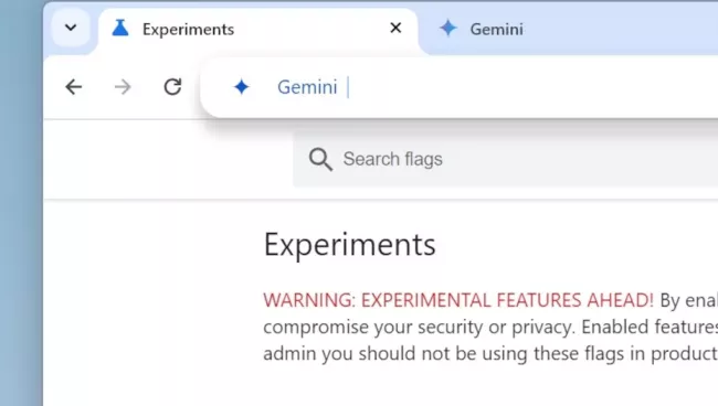 Prohlížeč Chrome s integrovanou funkcí AI Gemini