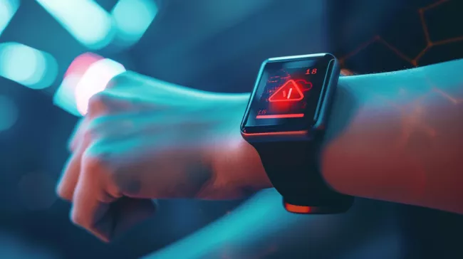 Fitness náramek s varováním na displeji