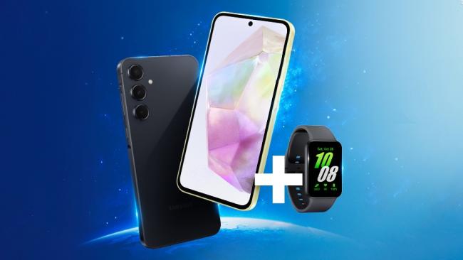 Telefony Galaxy A35 a A55 s náramkem Fit 3