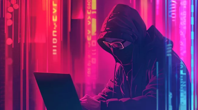 Hacker krade data z notebooku