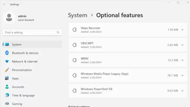 VBScript a jeho nastavení ve Windows 24H2