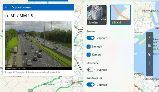 Aplikace Mapy, Windows 11
