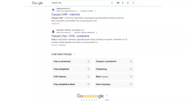 Google vyhledávání