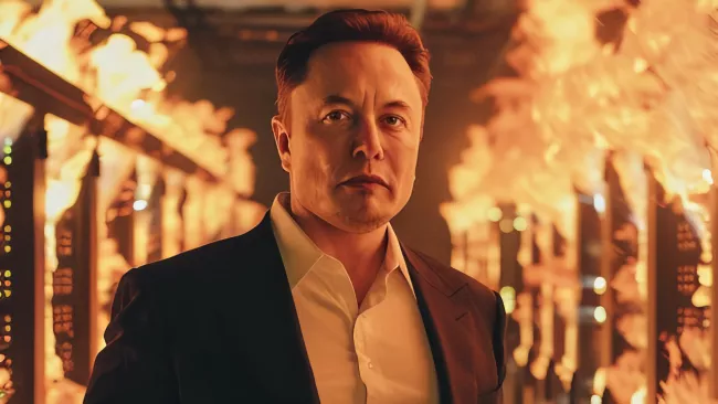 Elon Musk v ohni