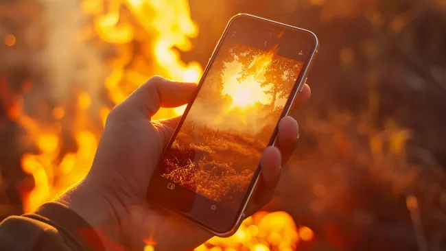 Telefon v letních extrémních podmínkách