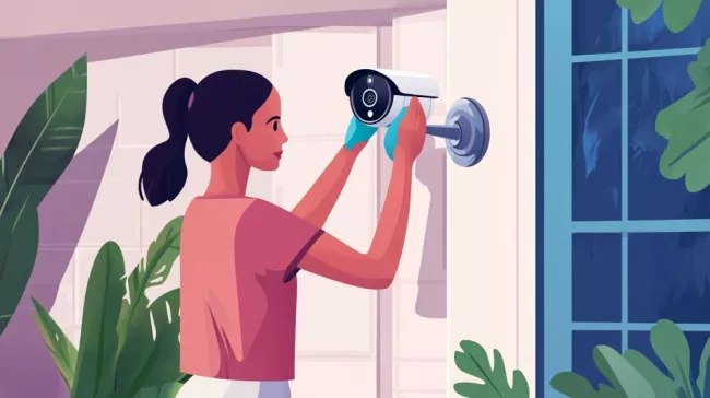 Bezpečnostní kamera - čištění