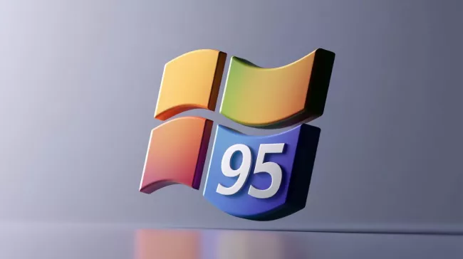 Logo Windows s číslicí 95