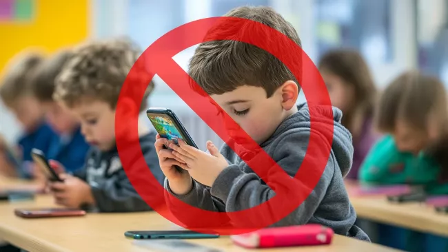 Zákaz telefonů ve Vsetíně