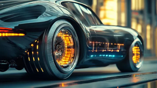 Futuristické auto s mohutnými koly