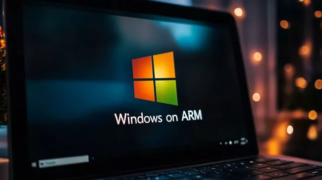 Windows on ARM na displeji laptopu