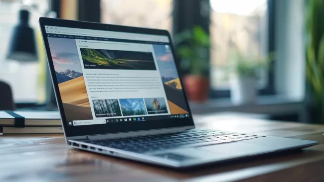 Windows laptop Microsoft Edge