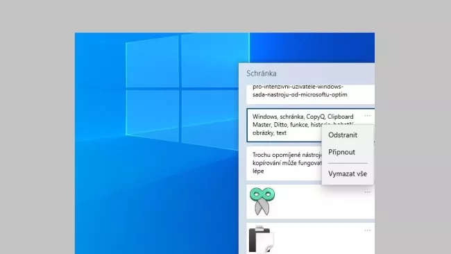 Schránka ve Windows