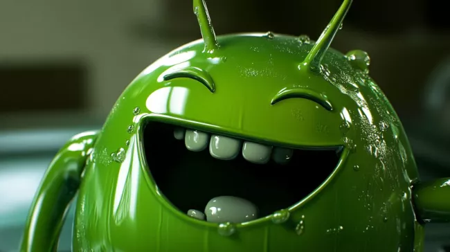 Smějící se Android